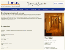 Tablet Screenshot of imc-malmo.com